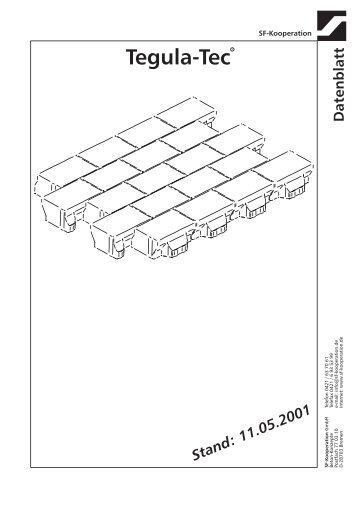 Datenblatt Tegula-Tec.FH8 - SF-Kooperation GmbH