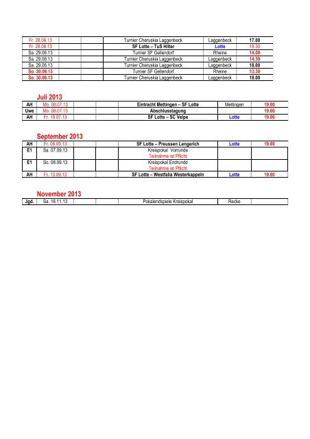 Jugendspielplan _3 - Sportfreunde Lotte