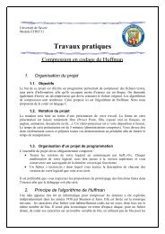 Travaux Pratiques - Compression de huffman.pdf - UniversitÃ© de ...