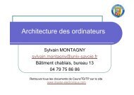Cours-architecture des ordinateurs.pdf - UniversitÃ© de Savoie