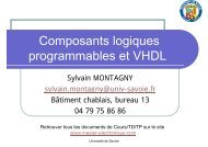 Composants logiques programmables et VHDL - UniversitÃ© de Savoie