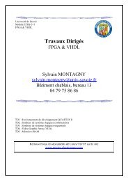 Travaux dirigÃ©s FPGA & VHDL.pdf - UniversitÃ© de Savoie