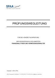 PrÃ¼fungswegleitung - SFAA - Swiss Financial Analysts Association