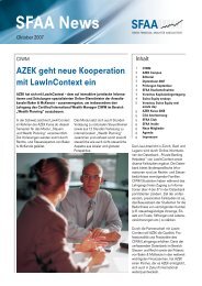 Oktober 2007 - SFAA - Swiss Financial Analysts Association