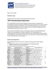 159 Finanzfachleute diplomiert - SFAA - Swiss Financial Analysts ...