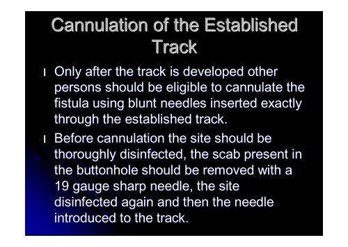 W20b Twardowski 1 Buttonhole Method of Fistula ... - SFAV