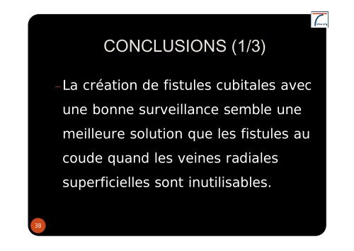 fistules cubitales - SFAV