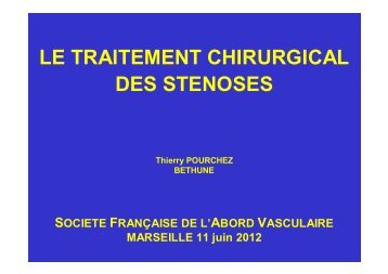 019 Le traitement chirurgical Thierry POURCHEZ BÃ©thune.pptx - SFAV