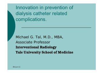 Innovation in prevention of dialysis catheter related ... - SFAV