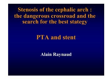 63b Raynaud A cephalic arch.ppt [Lecture seule] - SFAV