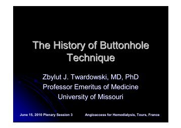 83 Twardowski Z The History of Buttonhole Technique.pptx ... - SFAV