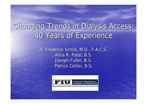 W32a Schild 40 Years of Experience Final Revised.ppt ... - SFAV