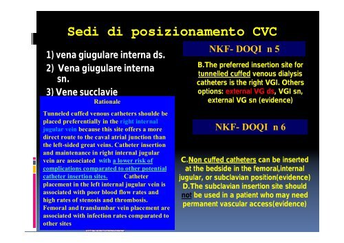 W15i Cavatorta VENA GIUGULARE ESTERNA.ppt [Lecture ... - SFAV