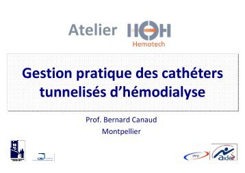 051 Gestion pratique des cathÃ©ters tunnelisÃ©s d ... - SFAV
