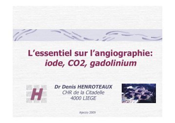 fistulographie artÃ©rielle - SFAV