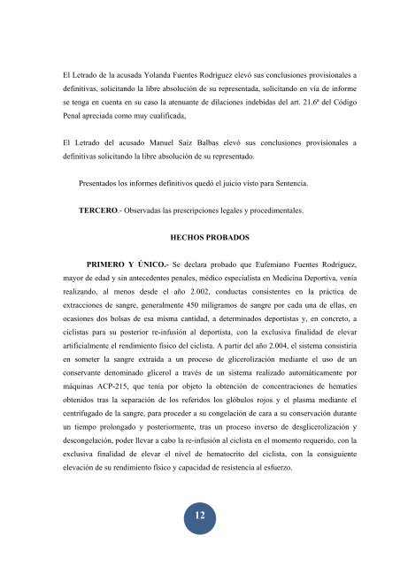 Sentencia del Juzgado de lo Penal nÂº 21 de Madrid, de 29 de abril ...