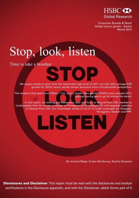 Stop, look, listen-Time to take a breather - French Chamber of ...