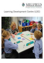 Learning Development Centre (LDC) - Millfield Prep School