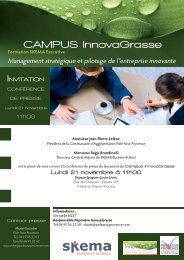 CAMPUS InnovaGrasse - PÃ´le Azur Provence