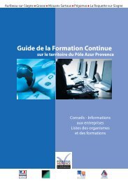Guide de la Formation Continue - PÃ´le Azur Provence