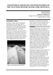 longitudinal seif dunes and wind patterns of the - Keck Geology ...