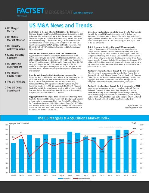 US M&A News and Trends - Compliance Week