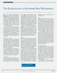 the globalization of enterprise risk management - Compliance Week