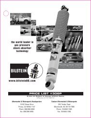 Getting the ride that is right for you - Bilstein