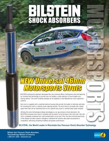 Bilstein Gas Pressure Shock Absorbers ThyssenKrupp Bilstein of ...