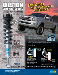 5100 Series Leveling Shocks Application Flyer - Bilstein