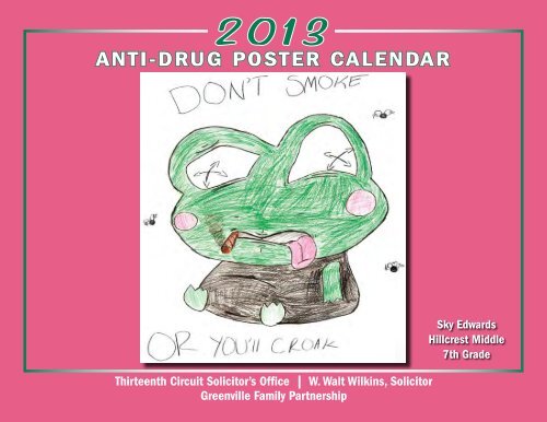 ANTI-DRUG POSTER CALENDAR - Greenville County