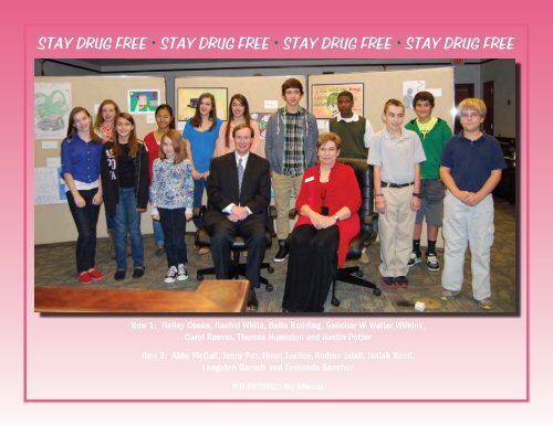 ANTI-DRUG POSTER CALENDAR - Greenville County