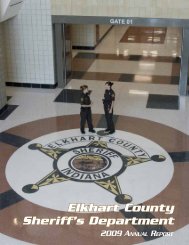 2009 annual report (.pdf) - Elkhart County Sheriff's Department