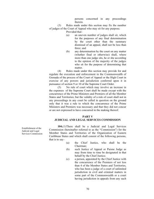 the draft constitution of the commonwealth of grenada