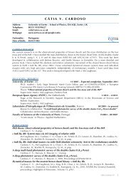 Curriculum Vitae (PDF) - School of Physics - University of Exeter