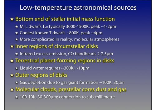 Infrared astronomy: an introduction - School of Physics