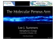 Lee J. Summers - University of Exeter