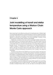 Joint modelling of transit and stellar temperature using an MCMC ...