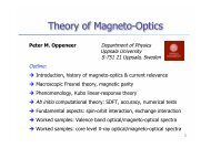 Theory of Magneto-Optics