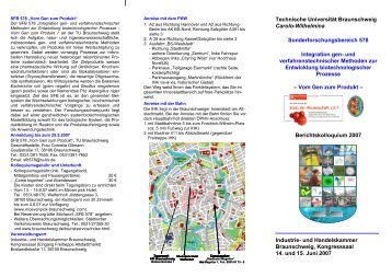 Programm (PDF) - SFB 578 - Technische UniversitÃ¤t Braunschweig