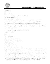 ENVIRONMENTAL INFORMATION FORM - City of Carson, California