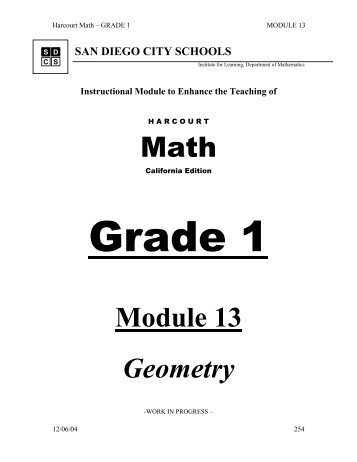 Math Module 13 Geometry - eusddata
