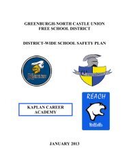 District Wide School Safety Plan - Greenburgh-North Castle Union ...