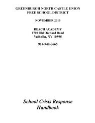 School Crisis Information - Greenburgh-North Castle Union Free ...