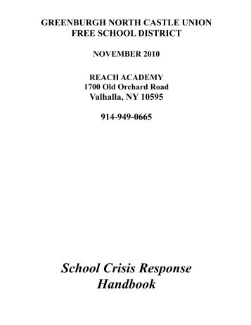 School Crisis Information - Greenburgh-North Castle Union Free ...