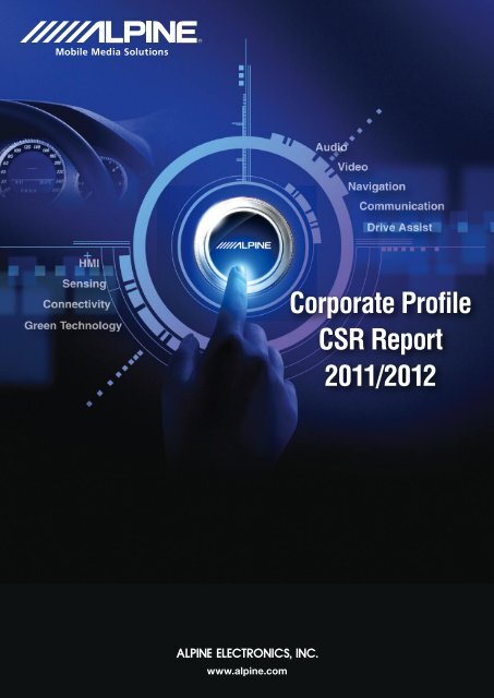 Corporate Profile CSR Report 2011/2012 - Alpine