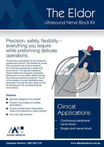 The Eldor Ultrasound Nerve Block Kit