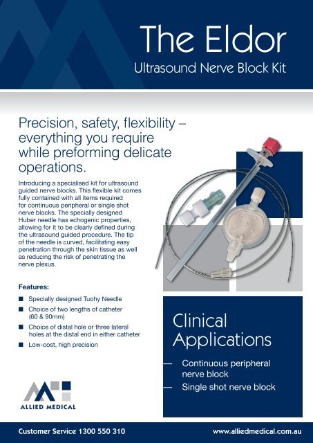 The Eldor Ultrasound Nerve Block Kit