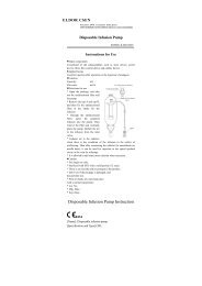 Disposable Infusion Pump - Instructions for Use