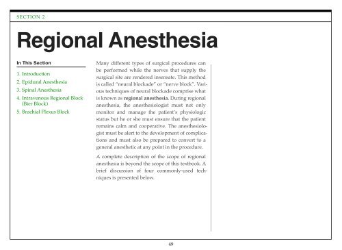 Understanding Anesthesiology - The Global Regional Anesthesia ...